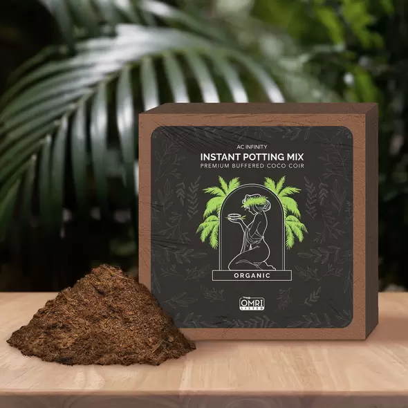 Coco Coir, Instant Potting Mix, 2 lb