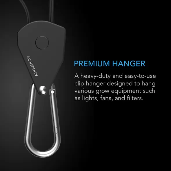 Heavy-Duty Adjustable Rope Clip Hanger, One Pair