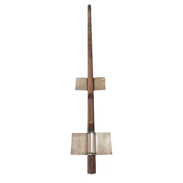 Round Steel End Post - 2-7/8'' By 9' With 2 Spade@ 36' And 6''