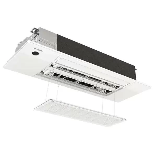 Mrcool DIY 4th Gen 18K BTU-1.5 Ton-22 SEER-Ductless Mini-Split Heat Pump Complete System With Ceiling Cassette Air Handler & 25 Ft. Line Set