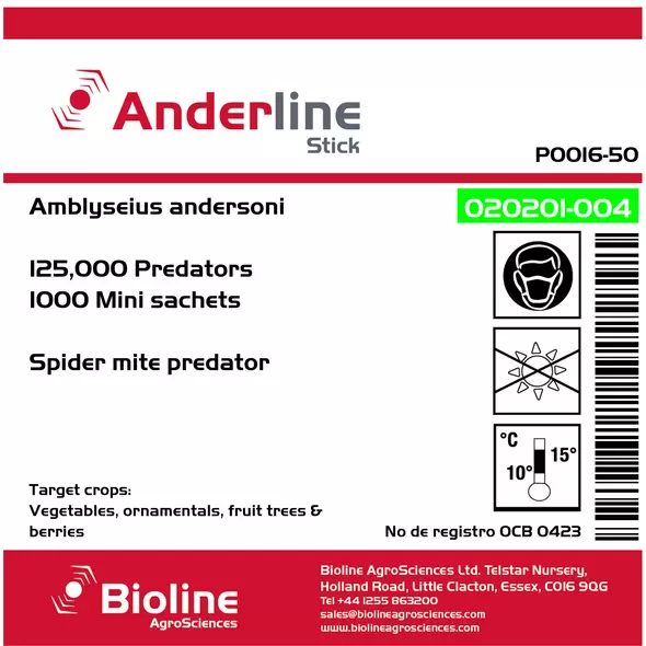 Anderline With Bran-Vermiculite125000 In Sachet On Stick
