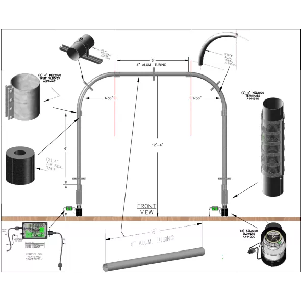 Kelly Systems Inc. KEL2020 "Complete" DIY Pneumatic Tube System