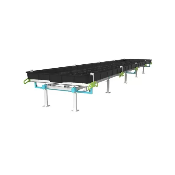 BOTANICARE SLIDE BENCH: 4FT WIDE x 10.5FT LONG x 12IN HIGH, TRILOCK