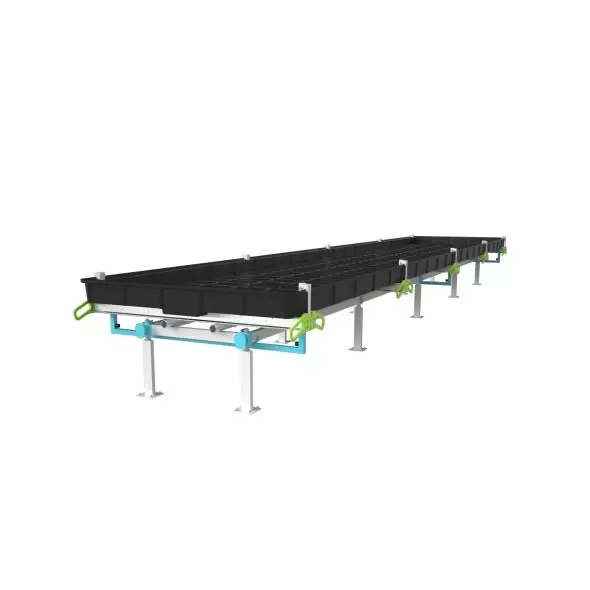 BOTANICARE SLIDE BENCH: 4FT WIDE x 10.5FT LONG x 20IN HIGH, TRILOCK