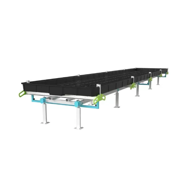 BOTANICARE SLIDE BENCH: 4FT WIDE x 100.5FT LONG x 30IN HIGH, TRILOCK