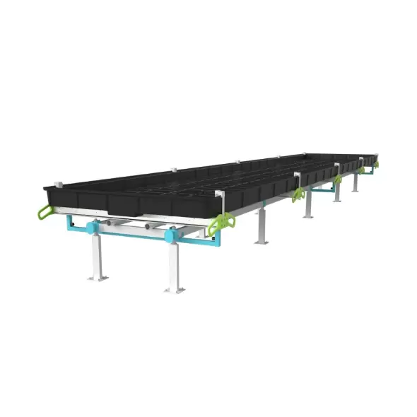 BOTANICARE SLIDE BENCH: 4FT WIDE x 19.5FT LONG x 12IN HIGH, TRILOCK