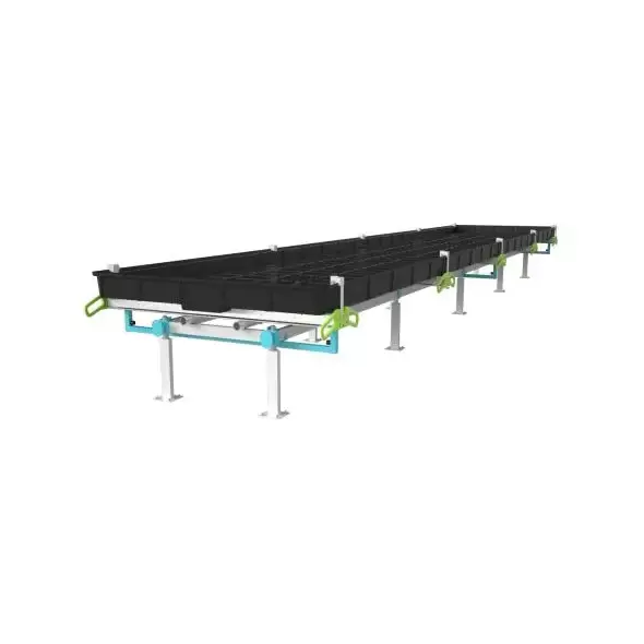 BOTANICARE SLIDE BENCH: 4FT WIDE x 25.5FT LONG x 12IN HIGH, TRILOCK