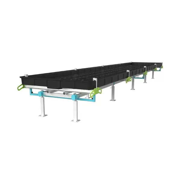 BOTANICARE SLIDE BENCH: 4FT WIDE x 30.5FT LONG x 30IN HIGH, TRILOCK