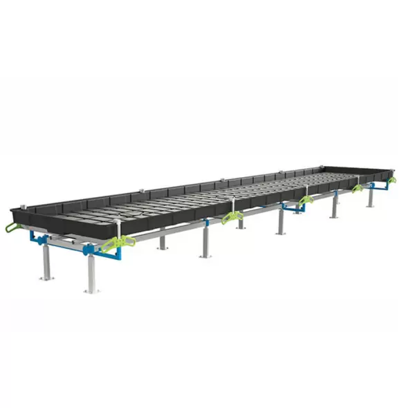 BOTANICARE SLIDE BENCH: 4FT WIDE x 24.5FT LONG x 12IN HIGH, TRILOCK