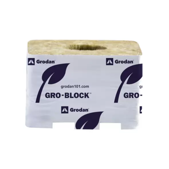 Grodan Pro Improved 6.5 Block, 4Inches x 4Inches x 2.5Inches, case of 216, Commercial