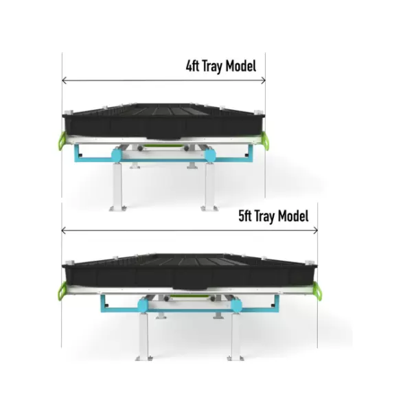 BOTANICARE SLIDE BENCH: 5FT WIDE x 19.5FT LONG x 20IN HIGH