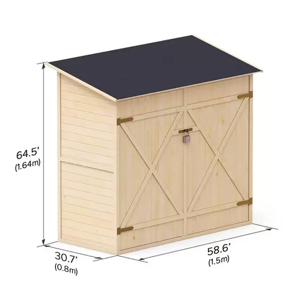 Garden Shed With Shelving System