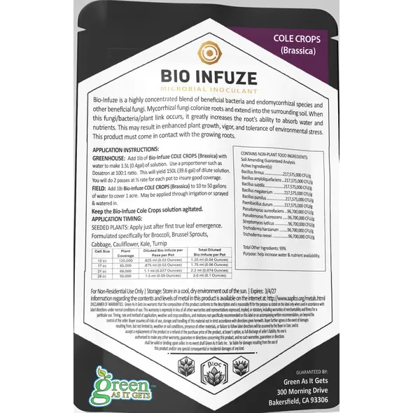 BioInfuze Cole Crops