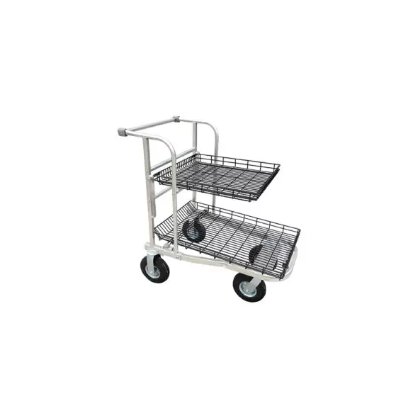 GS Nesting Shopping Cart w/o Child Seat (Assembly Required) w/ Flat Free Wheels