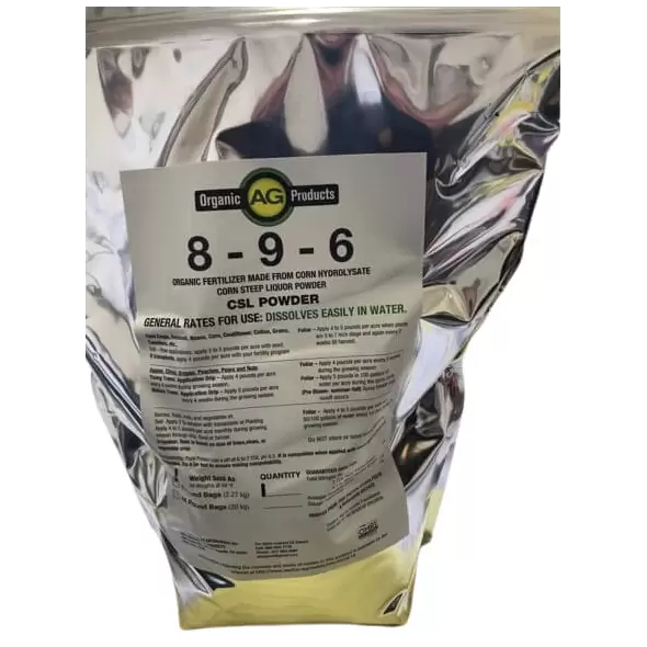 8-9-6 Organic Fertilizer Made From Corn Hydrolysate – Corn Steep Liquor CSL Powder (44lbs)