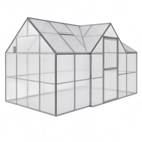 A-Frame Modular Greenhouse-Side Cathedral -8' x 16'