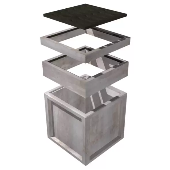 CBBROOK 36"X 36""X 36"BOTTOM SECTION