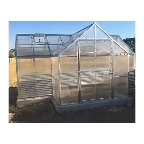 A-Frame Modular Greenhouse - Pop-Out-8' x 16' w/ 4'