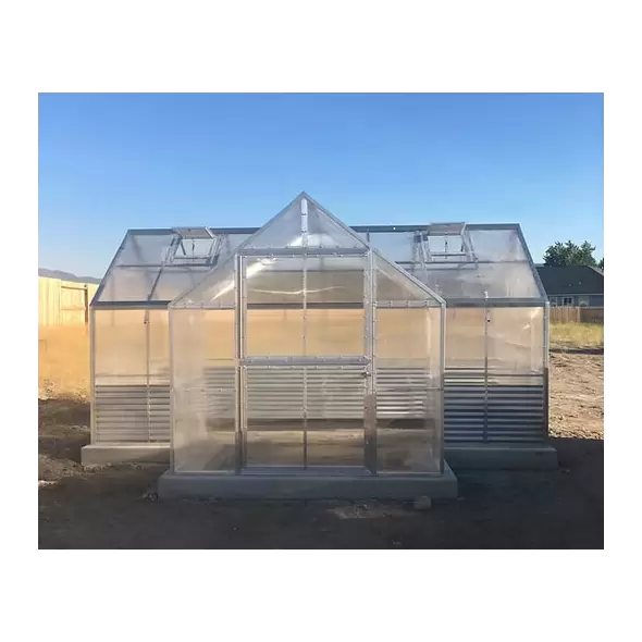 A-Frame Modular Greenhouse - Pop-Out-8' x 16' w/ 4'