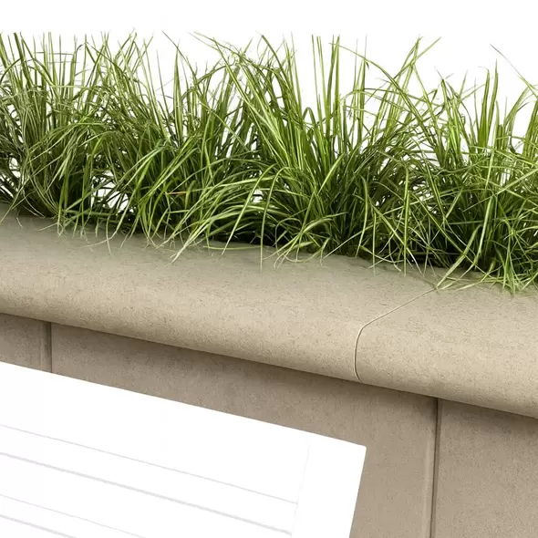 Techo Bullnose Grande Beige Cream 14x29 12 Ea