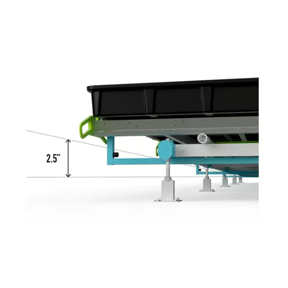 BOTANICARE SLIDE BENCH: 5FT WIDE x 70.5FT LONG x 12IN HIGH