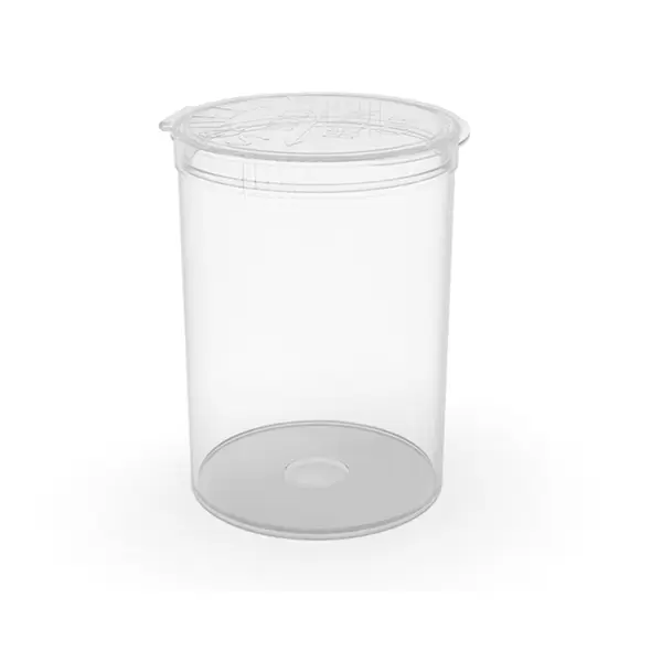 30 Dram Translucent Clear Child Resistant Pop-Top Bottles