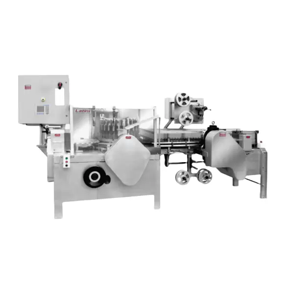 CONTINUOUS DIE POP FORMING AND PACKING MACHINE HLM - 2000