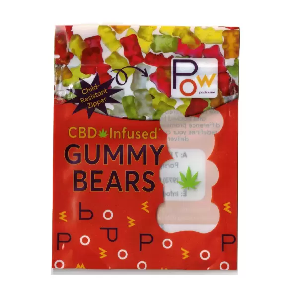 Clear / Gloss standup Pouch with Child-Resistant Zipper