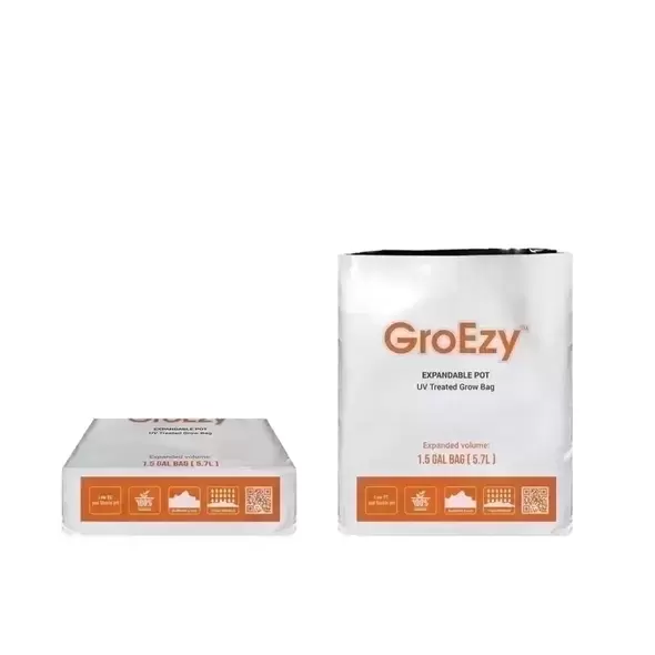GroEzy™ 1.5 Gallon Expandable Pot in UV treated grow bag - The Coco Depot