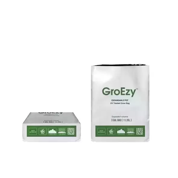 GroEzy™ 3 Gallon Expandable Pot in UV treated grow bag - The Coco Depot
