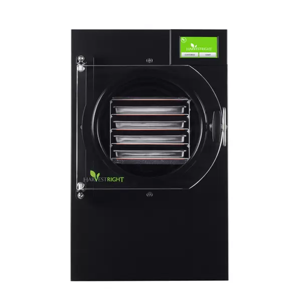 Small Home Freeze Dryer Black 4 Tray W Mylar Starter Kit - Harvest Right