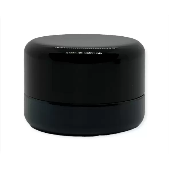 5cc Black Thick Glass Concentrate Jars with Child Resistant Lids - SW Packaging