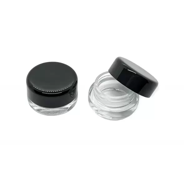 9cc Arch Glass Jar with Child Resistant Cap - 64 Jars/Tray - SW Packaging