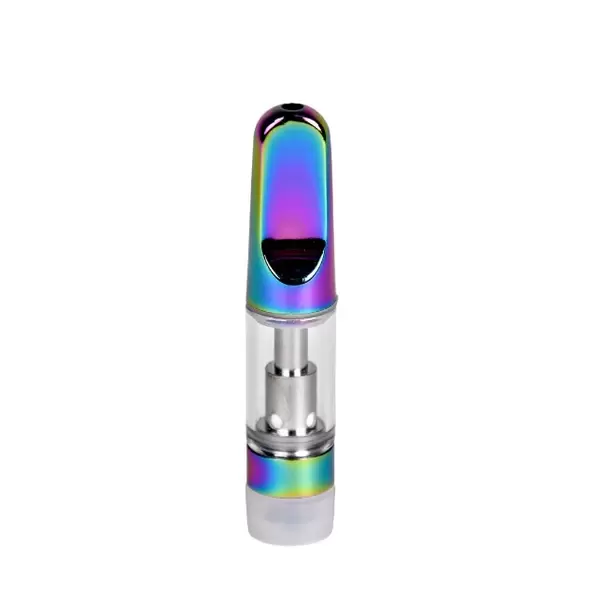 Empty 0.5mL 510 Iridescent Tip Vape Cartridge - Vape Pens Wholesale