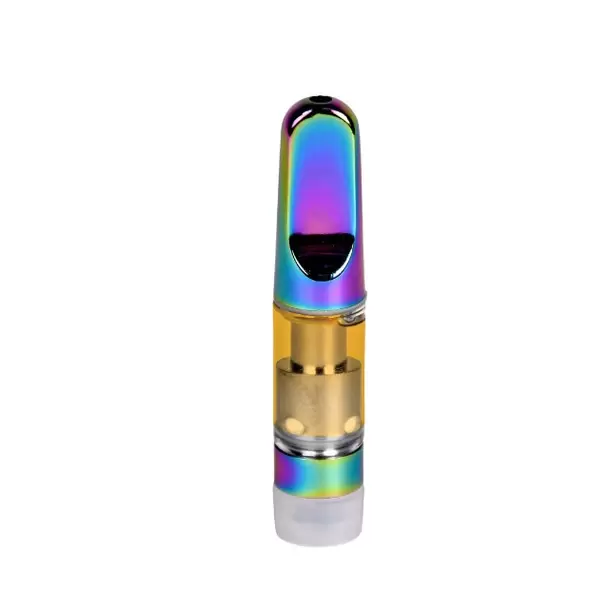 Empty 0.5mL 510 Iridescent Tip Vape Cartridge - Vape Pens Wholesale