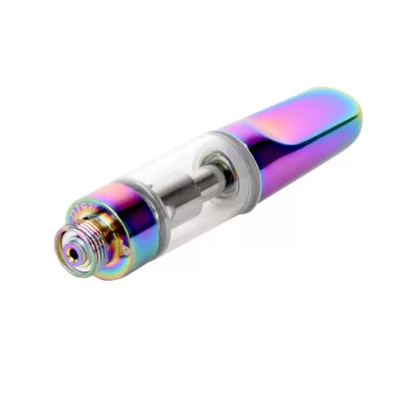 Empty 0.5mL 510 Iridescent Tip Vape Cartridge - Vape Pens Wholesale