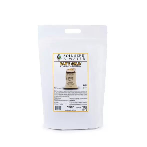 Dan’s Gold Dairy Compost 9lbs 1 CF - Soil Seed & Water