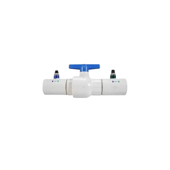 HI-FLO Coupling Connection With Ball Valve - 3/8" Tubing Connection