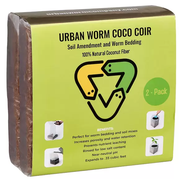Urban Worm Coco Coir 1.4 Lb BlockUrban Worm Coco Coir 1.4 Lb Block