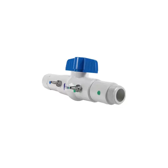 Hose Connector with Ball Valve - (For low flow applications)