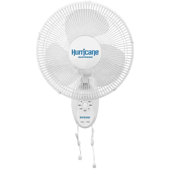 Supreme Oscillating Wall Mount Fan 12" - Hurricane®