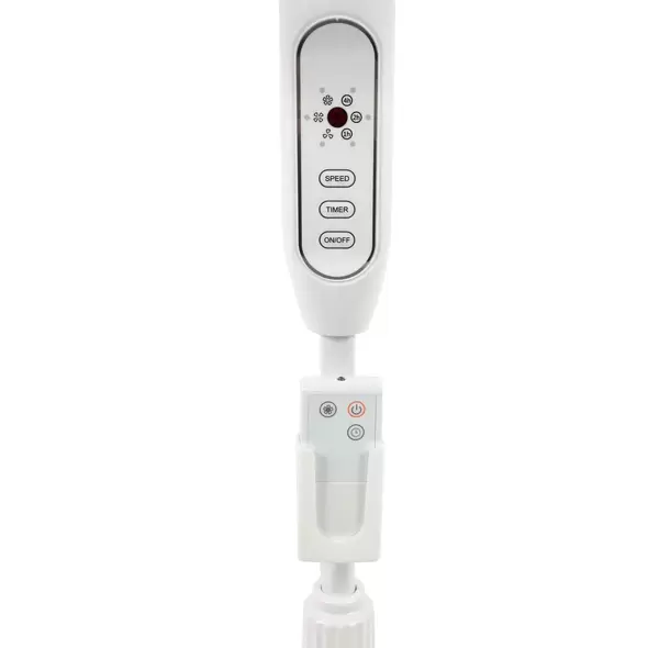 Supreme Oscillating Stand Pedestal Fan 16" with Remote (White) - Hurricane®