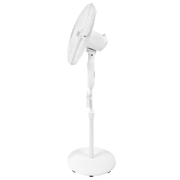 Supreme Oscillating Stand Pedestal Fan 16" with Remote (White) - Hurricane®