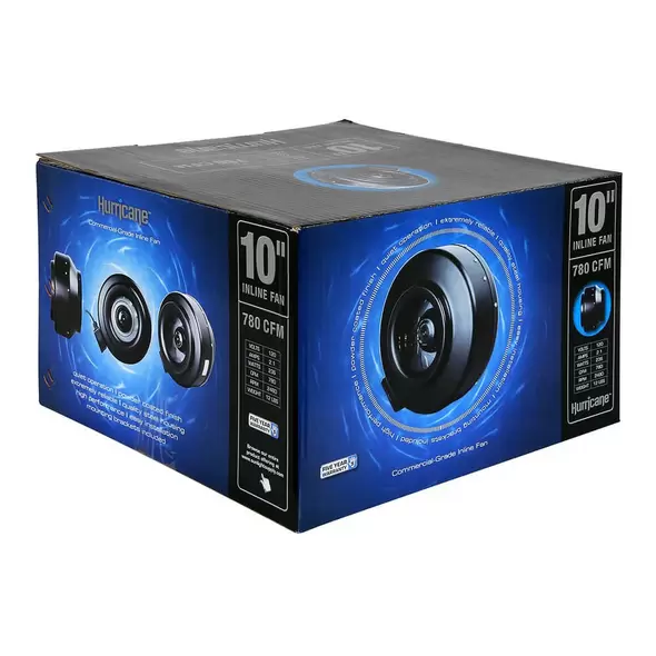 Commercial Grade Inline Fan 10" 780 CFM - Hurricane®