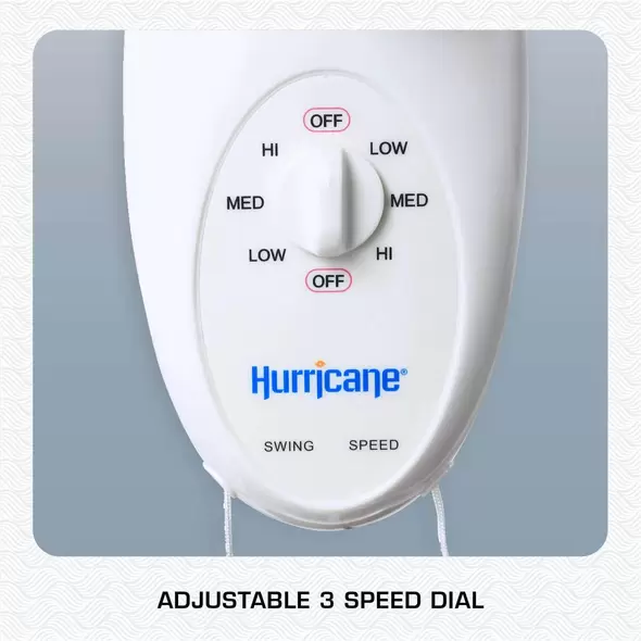 Supreme Oscillating Wall Mount Fan 12" - Hurricane®
