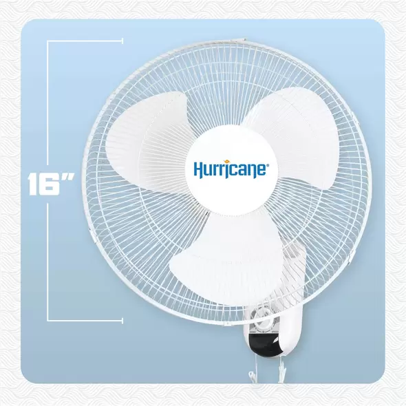 Classic Oscillating Wall Mount Fan 16" - Hurricane®