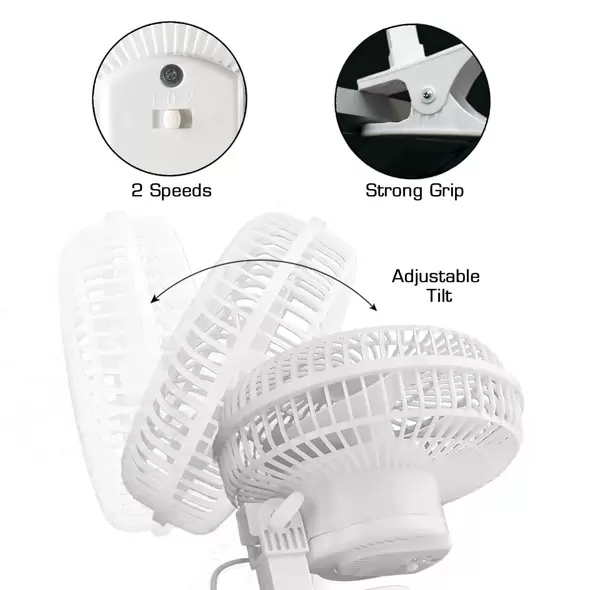 6 Inch Clip Fan - Hurricane®