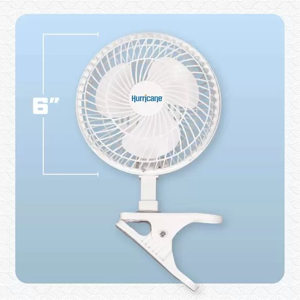 6 Inch Clip Fan - Hurricane®