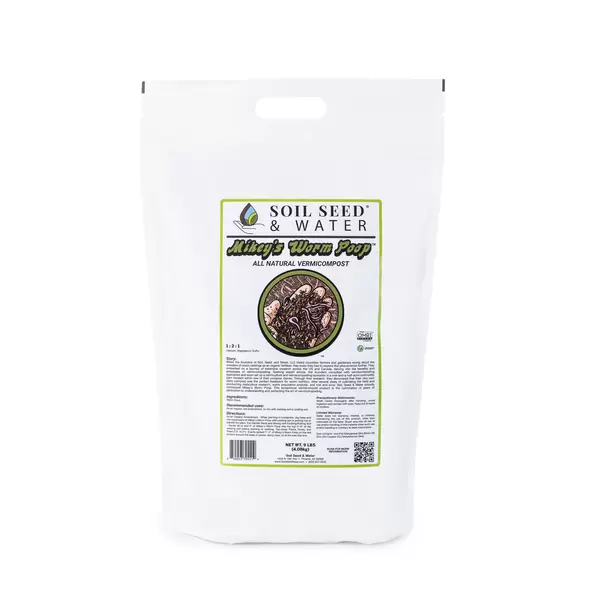 Mikey’s Worm Poop Worm Castings 9lbs 1 CF - Soil Seed & Water