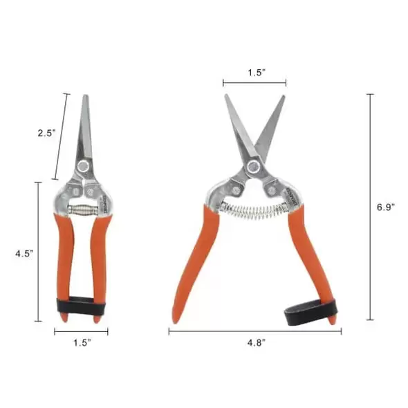 Harvest Shear - Long Curved Stainless Steel Blade